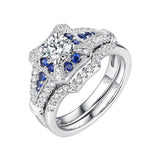 Precious Diamond Engagement Ring S201828A and Band Set S201828B