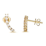 Yellow Gold Fashion Diamond Earrings - S2012126