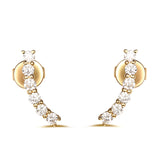 Yellow Gold Fashion Diamond Earrings - S2012126
