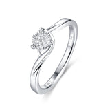 White Gold Diamond Cluster Ring - S2012147