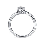 White Gold Diamond Cluster Ring - S2012147