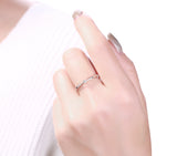 White Gold Diamond Promise Solitiare Ring - S2012165