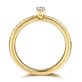 Yellow Gold Diamond Promise Solitaire Plus Ring - S2012166