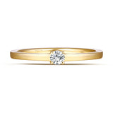 Yellow Gold Diamond Solitaire Promise Ring - S2012169