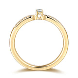 Yellow Gold Diamond Solitaire Plus Promise Ring - S2012170