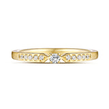 Yellow Gold Diamond Solitaire Plus Promise Ring - S2012170