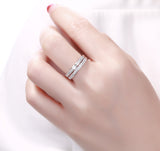White Gold Diamond Engagement Ring S2012141A and Wedding Band S2012141B