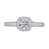 White Gold Round Engagement Ring S2016118A and S2016118B