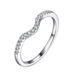 White Gold Round Engagement Ring S2016110A and Band S2016110B