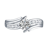 White Gold Round Engagement Ring S2016115A