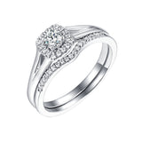 Beau Diamond Engagement Ring S201858A and Band Set S201858B