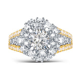 Mystere Halos Round Engagement Ring S2012673A and Band Set S2012673B