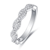 White Gold and Rose Gold Halos Round Engagement Ring S2012684A and Band Set S2012684B