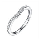 White Gold Round Engagement Ring S2016100A and Band S2016100B