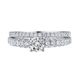 Round Diamond Engagement Ring S201622A and Band S201622B