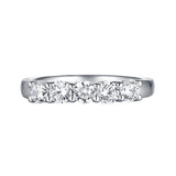 14KT White Gold 5 Diamond Anniversary Band - S201980B