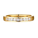 14KT Yellow Gold 9 Diamond Aniversary Band - S201984B