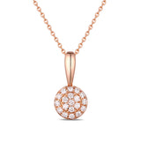 Rose Gold Fashion Diamond Pendant - S2012133