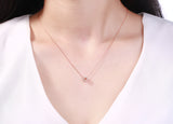 Rose Gold Diamond Flower Pendant - S2012139