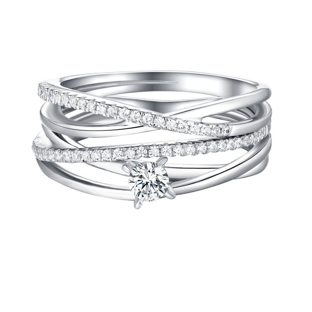 Beau Diamond Engagement Ring S201862A and Band Set S201862B