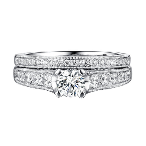 Classics Diamond Engagement Ring S201810A and Band Set S201810B