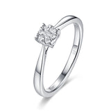 White Gold Diamond Cluster Pendant S2012150 and Diamond Cluster Ring S2012151 and Diamond Cluster Earrings S2012152