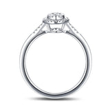 White Gold Diamond Cluster Ring - S2012161