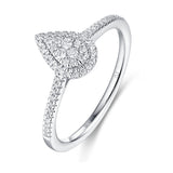 White Gold Diamond Cluster Ring - S2012162