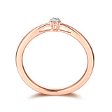 Rose Gold Diamond Promise Solitaire Ring - S2012165