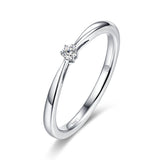 White Gold Diamond Promise Solitiare Ring - S2012165