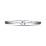 White Gold Diamond Promise Solitiare Ring - S2012165