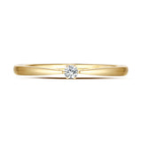 Yellow Gold Diamond Promise Solitaire Ring - S2012165