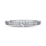 White Gold Diamond Solitaire Plus Promise Ring - S2012167