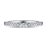 White Gold Diamond Solitaire Plus Promise Ring - S2012170
