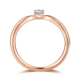 Rose Gold Diamond Solitaire Promise Ring - S2012171