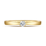 Yellow Gold Diamond Solitiare Promise Ring - S2012171