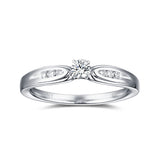 White Gold Diamond Solitaire Plus Promise Ring - S2012173