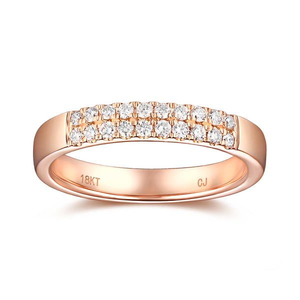 Rose Gold Diamond Anniversary Band - S2012143