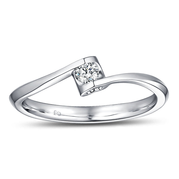 White Gold Diamond Promise Ring - S2012140