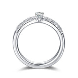White Gold Diamond Engagement Ring S2012141A and Wedding Band S2012141B