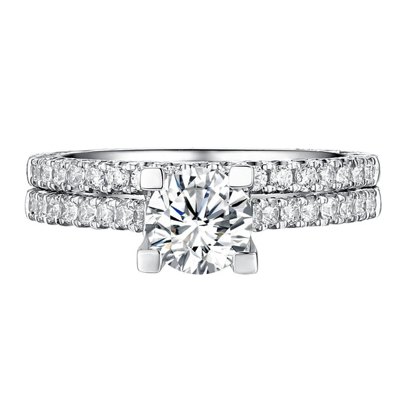 Classics Diamond Engagement Ring S201817A and Band Set S201817B