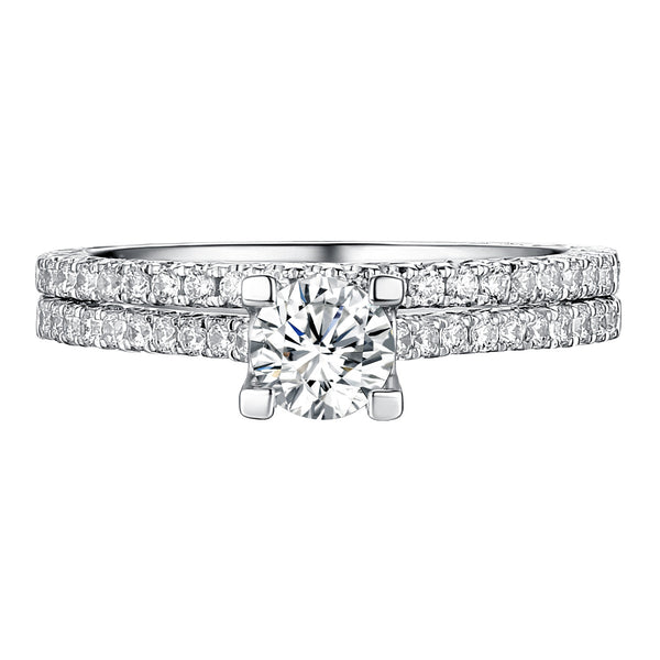 Classics Diamond Engagement Ring S201818A and Band Set S201818B