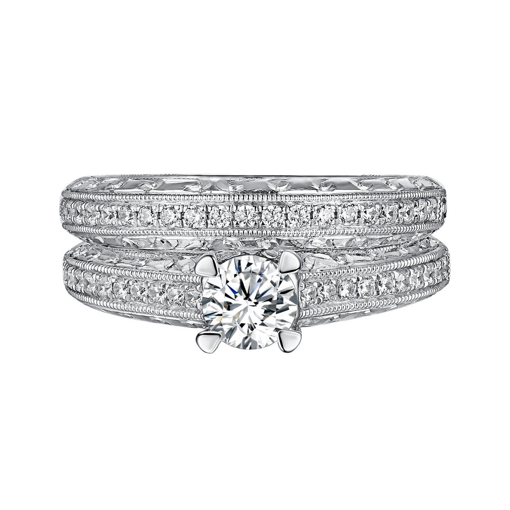 Classics Diamond Engagement Ring S201816A and Band Set S201816B