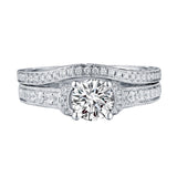 Round Diamond Engagement Ring S201623A and Band S201623B