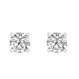 White Gold Solitaire Earring 14 KT in 1.50 Ct Tw | S201975