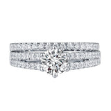Round Diamond Engagement Ring S201624A and Band S201624B