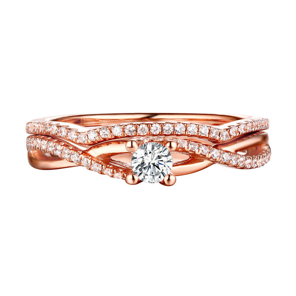 Beau Diamond Engagement Ring S201852A and Band Set S201852B