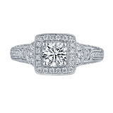 Taj Engagement Ring SV0230A and Wedding Ring SV0230B Set