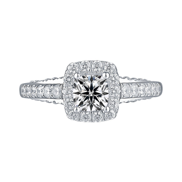 White Gold Round Engagement Ring S2016111A and S2016111B