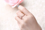 Rose Gold Diamond Heart Beat Ring - S2012253